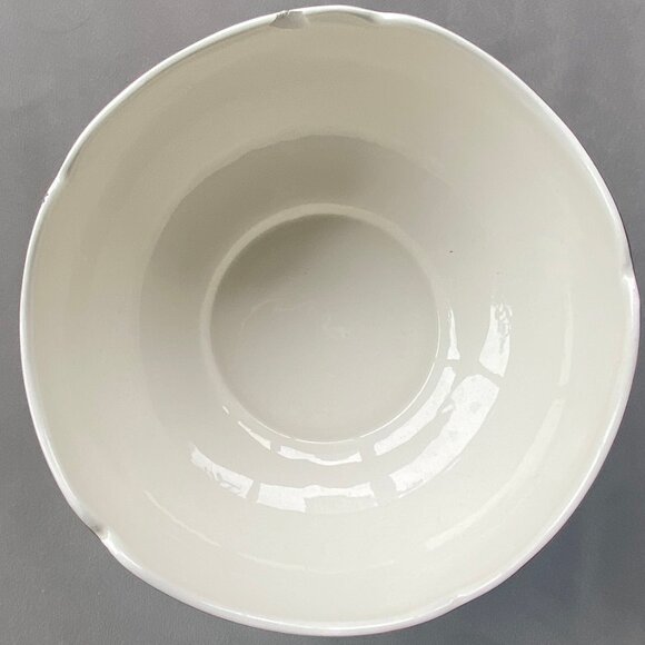 Lenox China Christmas Holiday Porcelain Bowl Holly Berry Teleflora small chip - Picture 3 of 4